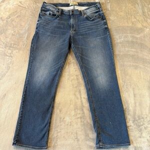 Silver Relaxed Fit Denim Blue Jeans Mn’s Sz 38x32